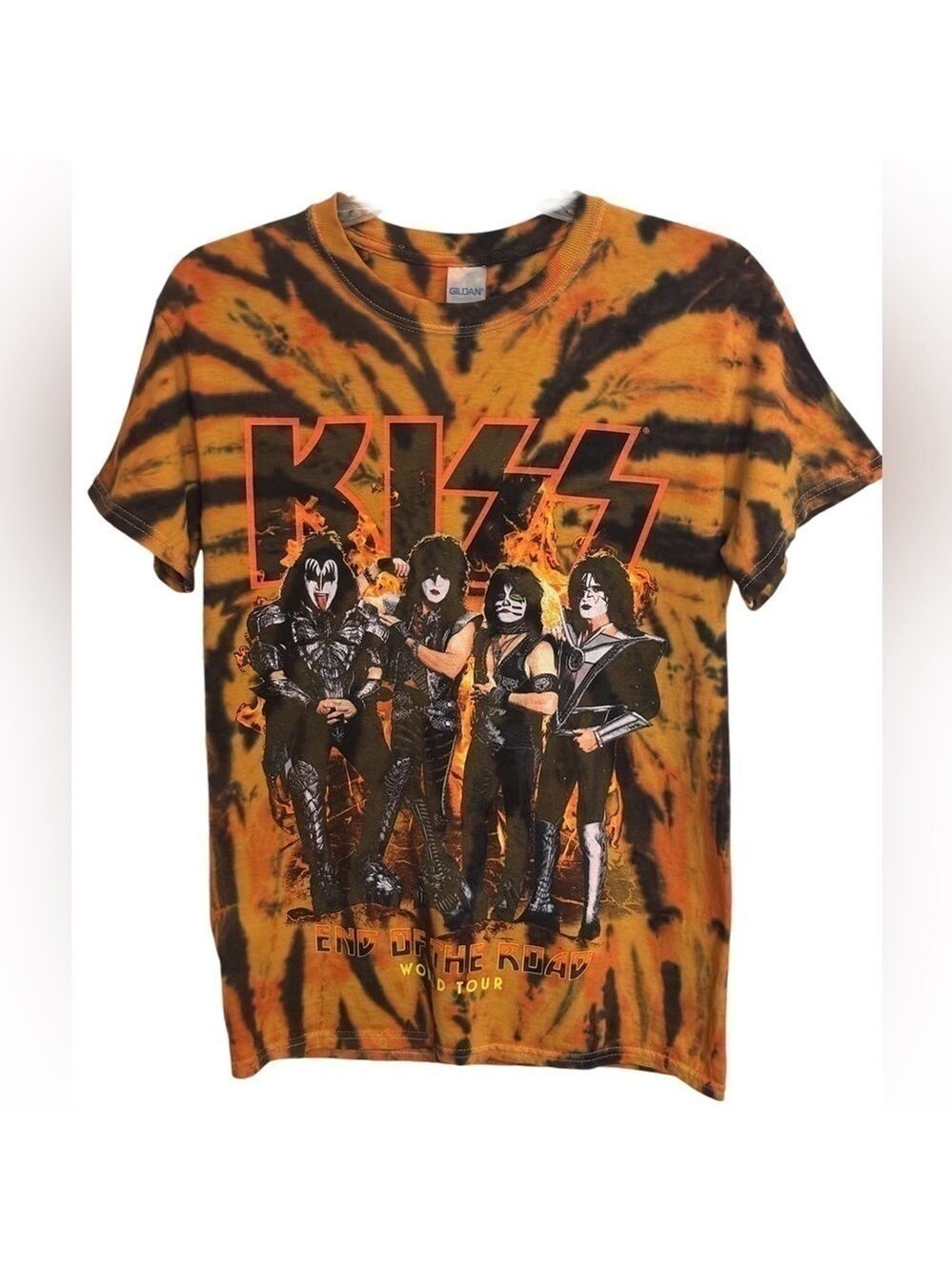 KISS End of the Road Tour Tie Dye T-Shirt Medium